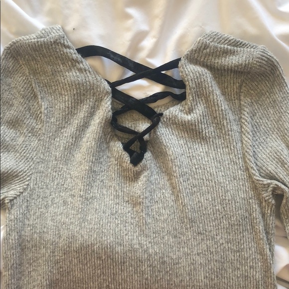 AGB Grey Sweater Dress WITH POCKETS - Picture 4 of 5